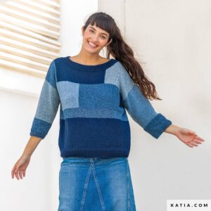 Trui in patchwork-stijl van Blue Jeans