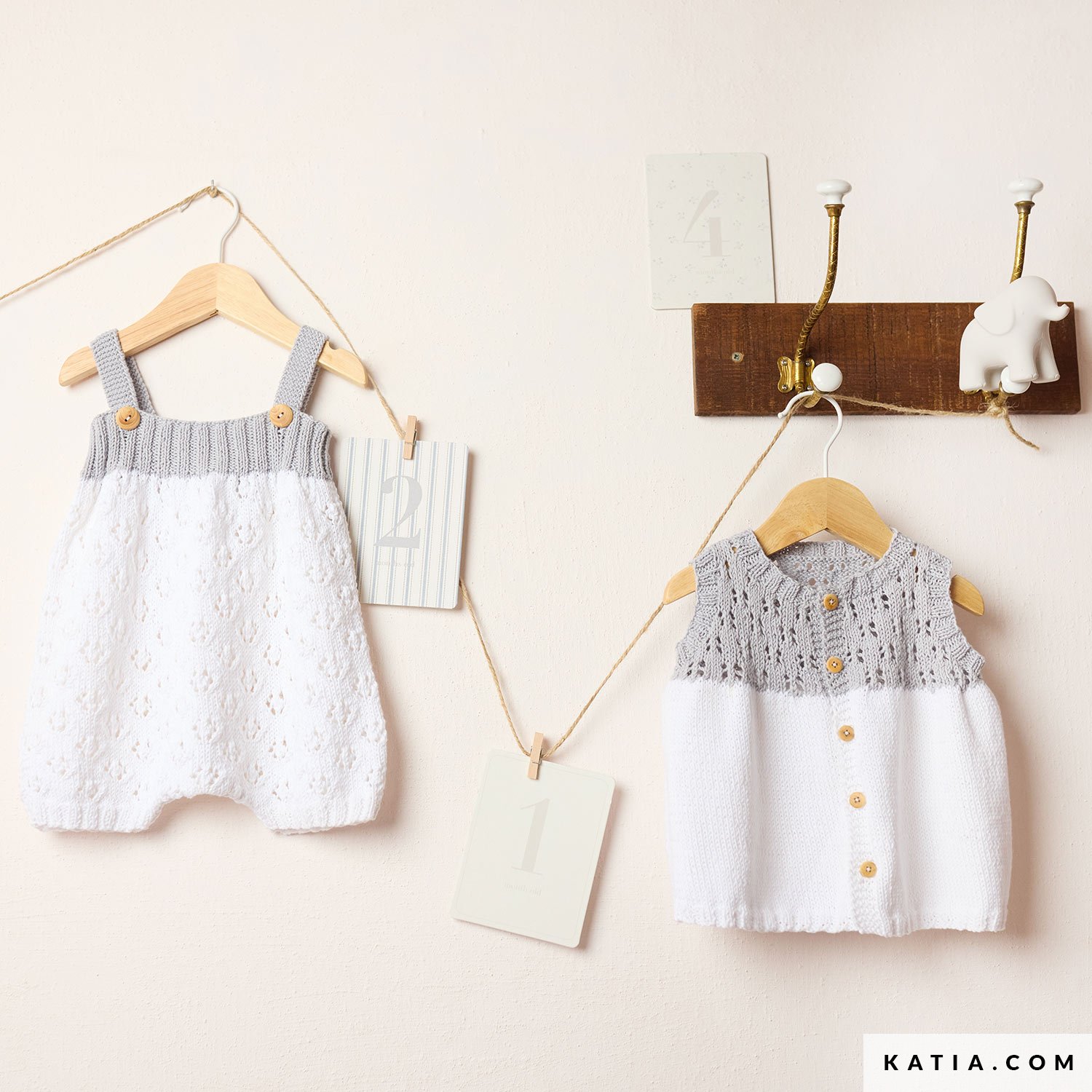 Babyjurk met ajourpatroon van Fair Cotton - Afbeelding 5