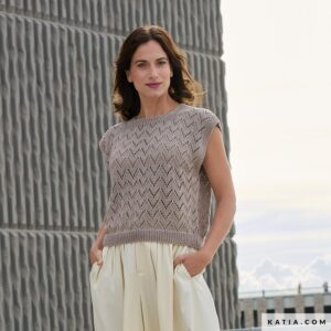 Shirt met zigzagpatroon van Cotton-Cashmere